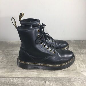 Dr Martens Zavala Vintage Hydro Leather Combat Womens Boots Docs Size UK 5 US 7